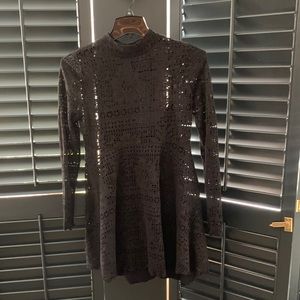 Black Long-sleeved Dress or Top